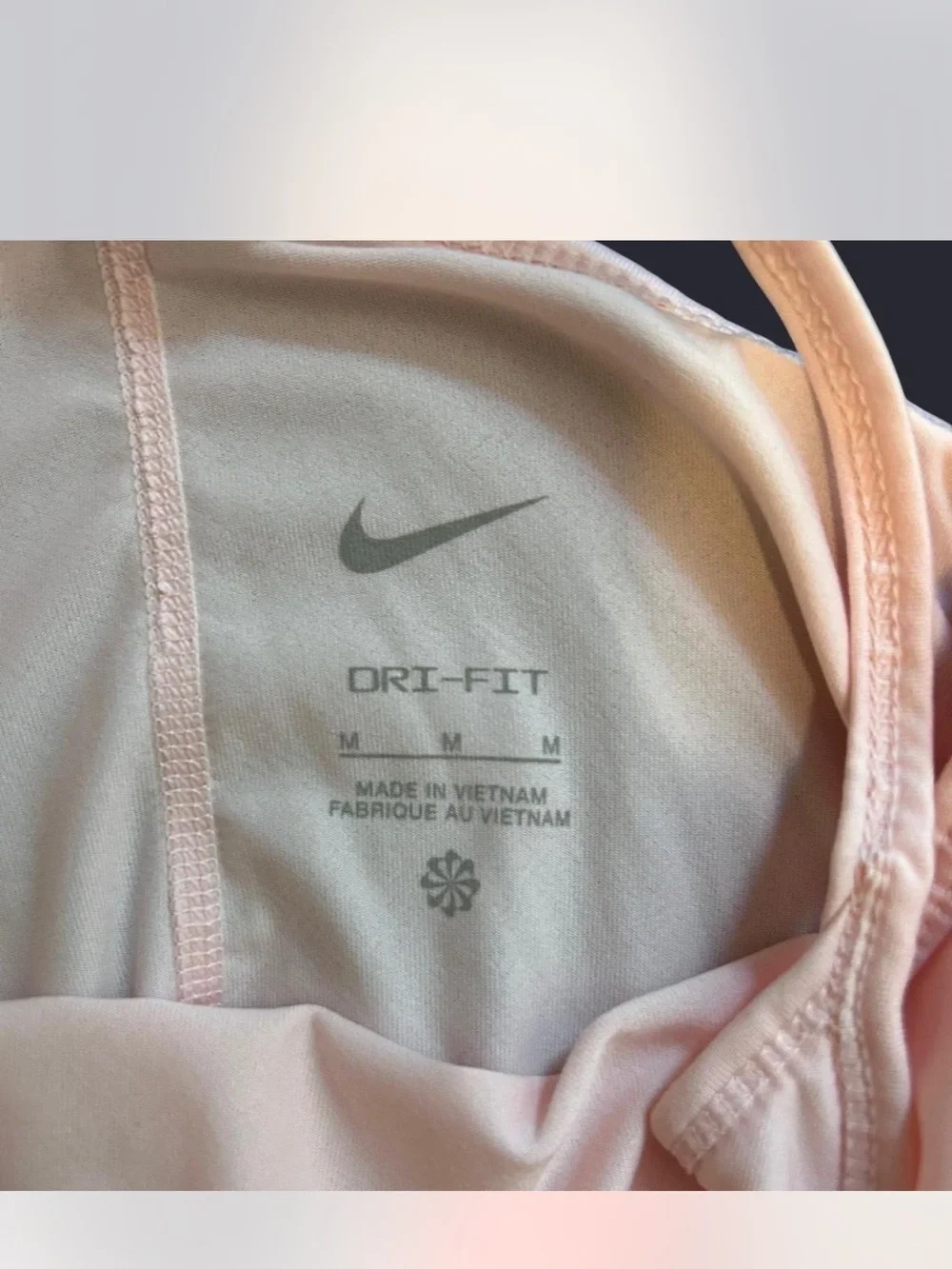 Nike Dri-FIT Pink Strappy Racerback Workout Tank Top Size M NWOT